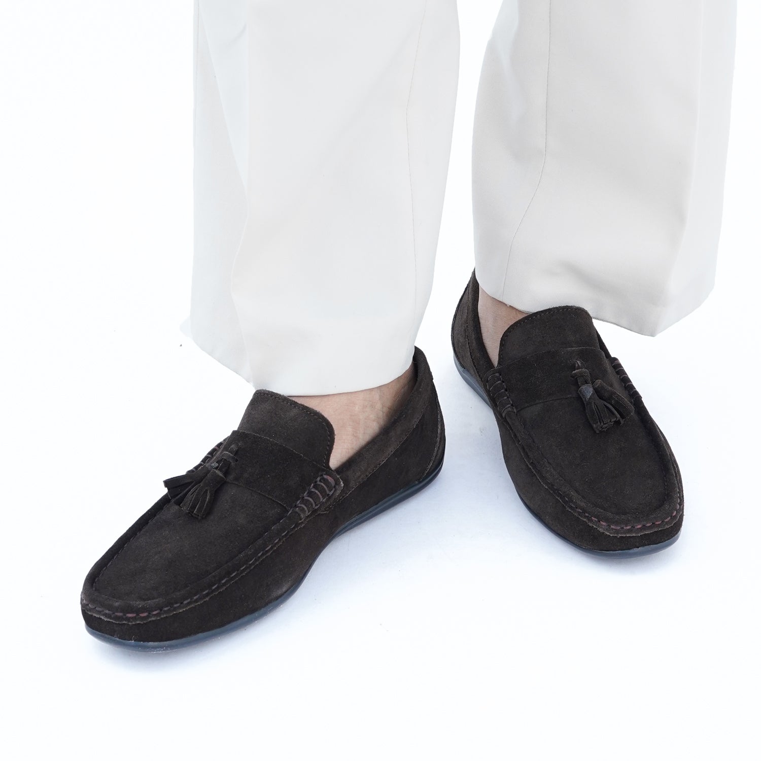 TASSEEL LEATHER MOCCASINS