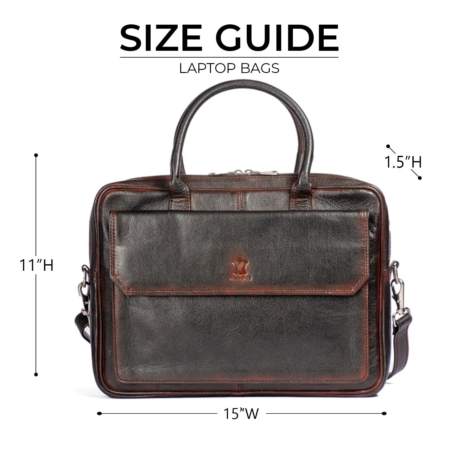 Elegance Leather Bag - Dark Brown