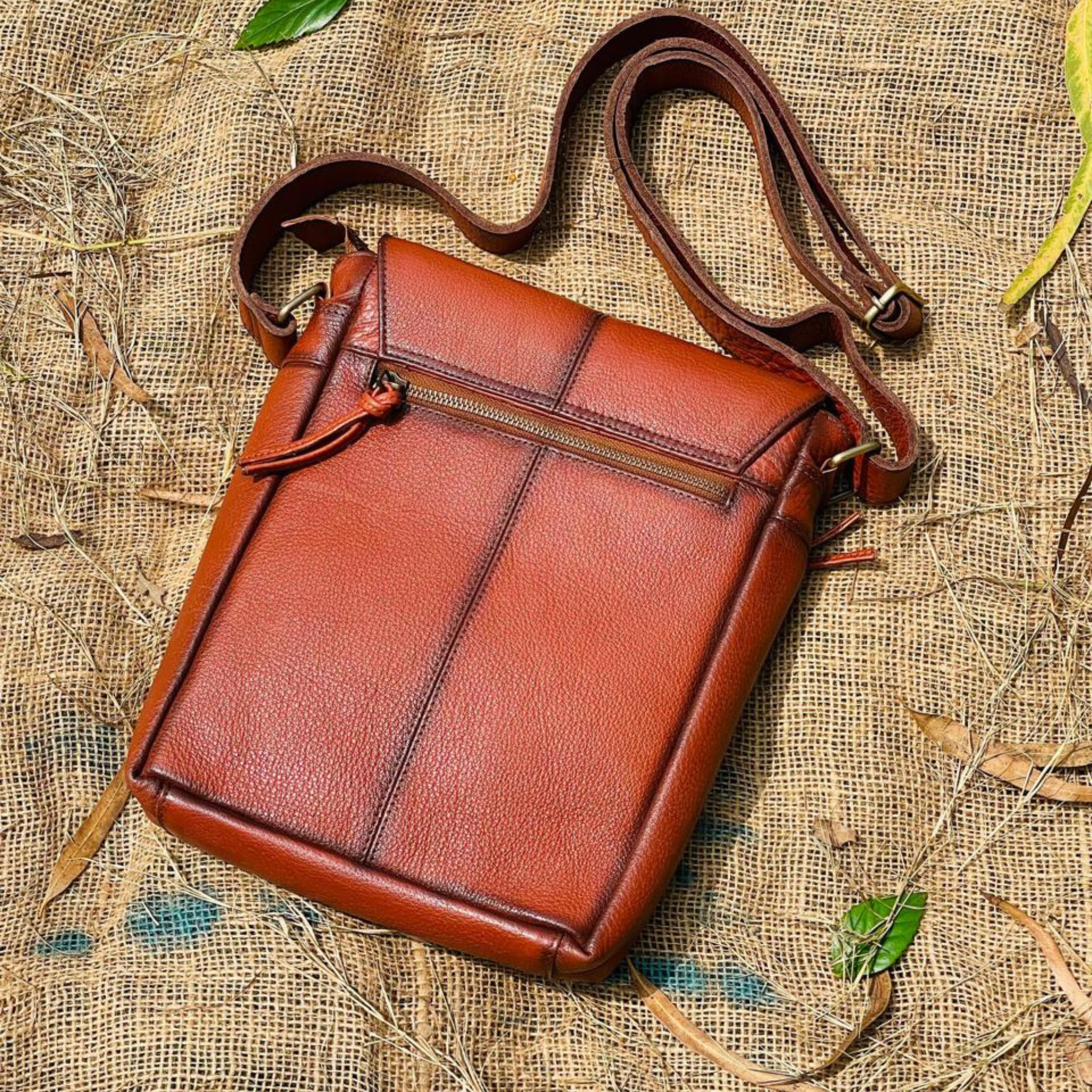 Cross body bag- Big Tan