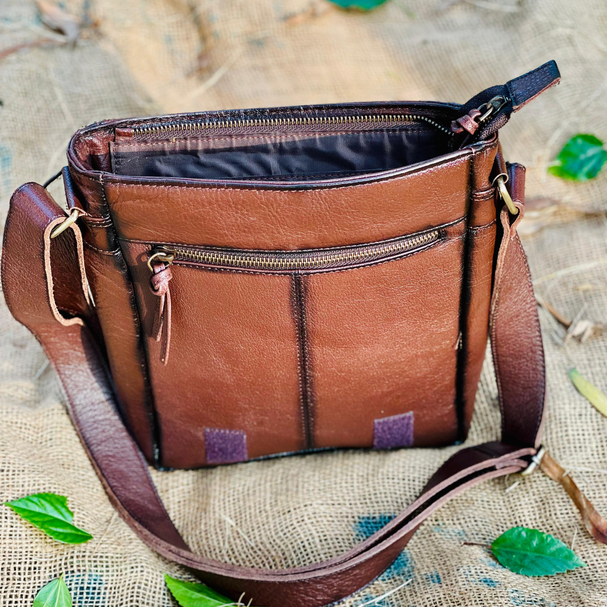 Cross body bag-Big Brown