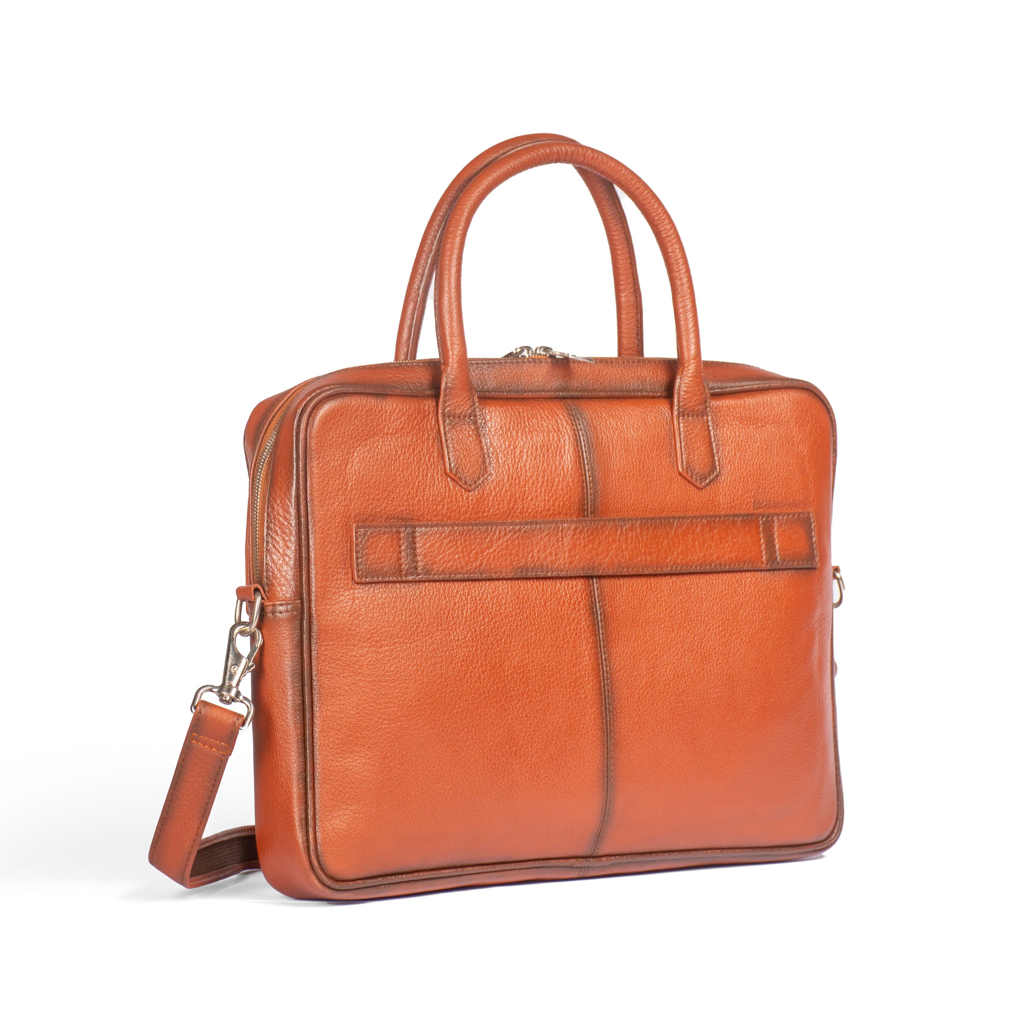 Elegance Leather Bag - Tan