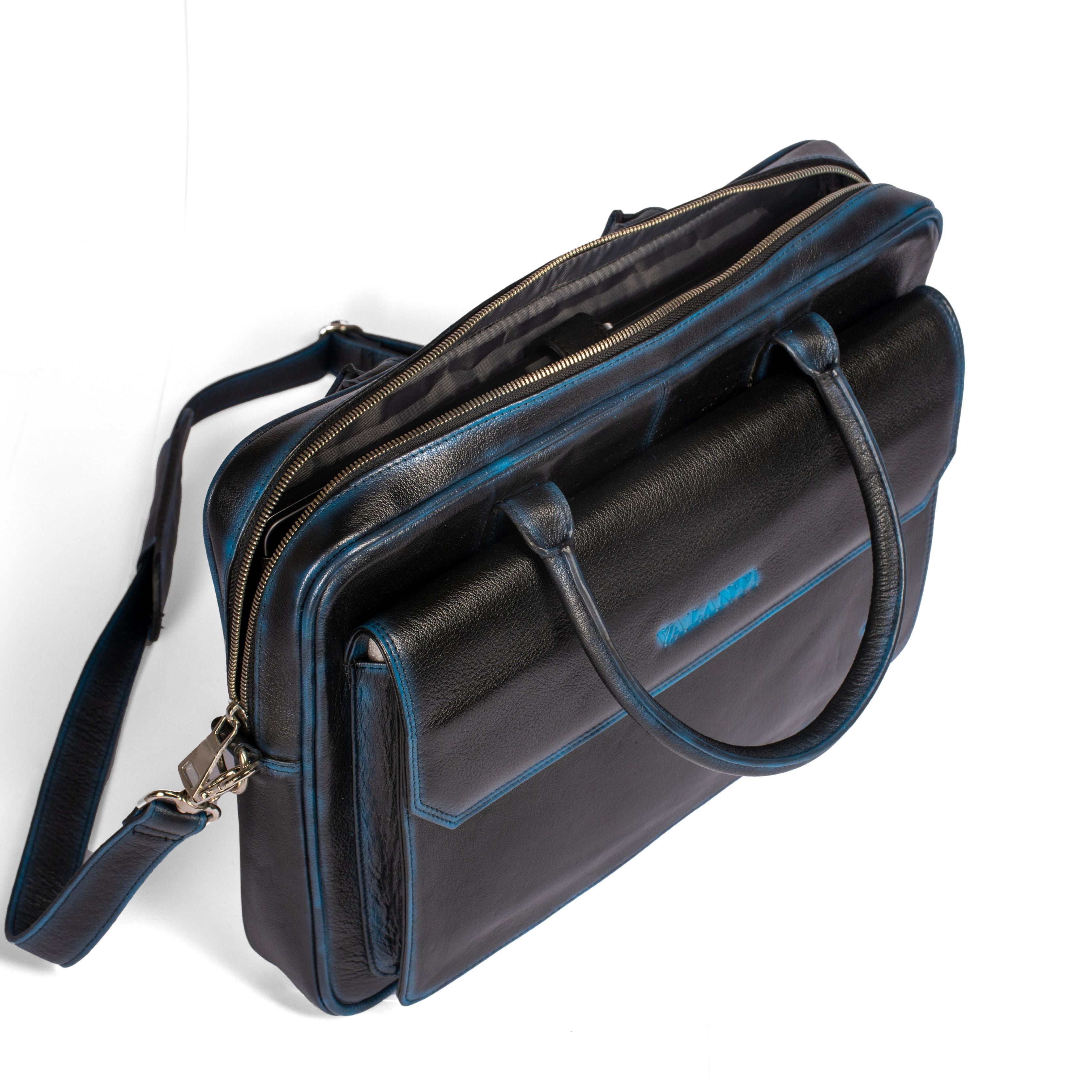 Elegance Leather Bag - Blue